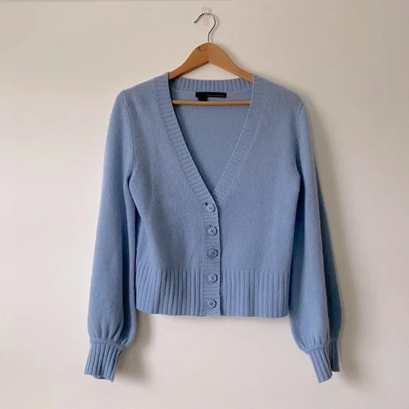 Light Blue 360 Cashmere Duster Light Blue Cashmere Turtleneck